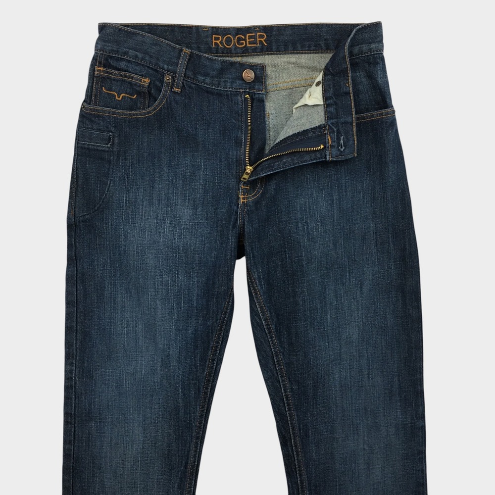 Kimes Ranch Roger Mens Dark Wash Straight Leg Jeans 32x36 Made in USA